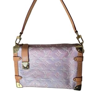 Louis Vuitton MM Limited Edition Pink Monoglam Side Trunk - EUC